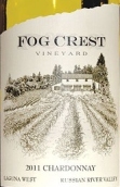 霧峰酒莊拉谷納西霞多麗干白葡萄酒(Fog Crest Vineyard Laguna West Chardonnay, Russian River Valley, USA)