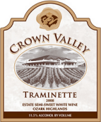 冠谷酒莊塔明內(nèi)波特風(fēng)格加強(qiáng)酒(Crown Valley Winery Grand Traminette, Ozark Highlands, USA)