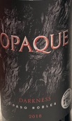 歐佩克酒莊黑暗紅葡萄酒(Opaque Darkness Red Wine, Paso Robles, USA)