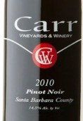 凱爾黑皮諾干紅葡萄酒(Carr Vineyards & Winery Pinot Noir, Santa Barbara County, USA)