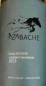 阿薩巴奇酒莊特級珍藏赤霞珠干紅葡萄酒(Azabache Gran Reserva Cabernet Sauvignon, Maule Valley, Chile)