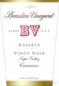 璞立酒莊珍藏黑皮諾紅葡萄酒(Beaulieu Vineyard BV Reserve Pinot Noir, Carneros, USA)