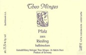 Weingut Theo Minges Riesling Qba Halbtrocken, Pfalz, Germany