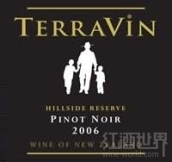 萄園酒莊山坡珍藏黑皮諾紅葡萄酒(Terravin Hillside Reserve Pinot Noir, Marlborough, New Zealand)