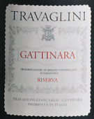 特拉瓦利尼酒庄加蒂纳拉珍藏红葡萄酒(Travaglini Riserva Gattinara DOCG, Piedmont, Italy)