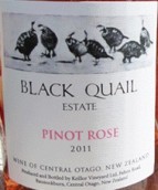 黑之鵪鶉黑皮諾桃紅葡萄酒(Black Quail Estate Rose Pinot , Central Otago, New Zealand)