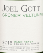 喬爾戈特酒莊峽谷綠維特利納白葡萄酒(Joel Gott Wines Gorge Gruner Veltliner, Columbia Gorge, USA)