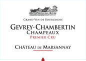 馬沙內(nèi)酒莊香浦（熱夫雷-香貝丹一級(jí)園）干紅葡萄酒(Chateau de Marsannay Les Champeaux, Gevrey-Chambertin 1er Cru, France)