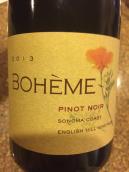 博埃梅英格蘭山葡萄園黑皮諾干紅葡萄酒(Boheme English Hill Vineyard Pinot Noir, Sonoma Coast, USA)