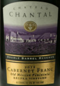 香塔爾莊主珍藏品麗珠干紅葡萄酒(Chateau Chantal Proprietor's Reserve Cabernet Franc, Old Mission Peninsula, USA)