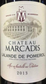 馬卡迪斯酒莊紅葡萄酒(Chateau Marcadis, Lalande de Pomerol, France)