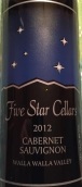 五星酒莊赤霞珠紅葡萄酒(Five Star Cellars Cabernet Sauvignon, Walla Walla Valley, USA)