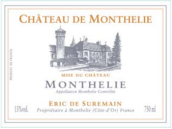 休梅因酒莊蒙蝶利城堡（蒙蝶利村）紅葡萄酒(Domaine Eric de Suremain Chateau de Monthelie 'Monthelie', Monthelie, France)