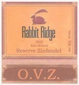 Rabbit Ridge Winery Estate Zinfandel Reserve, Paso Robles, USA