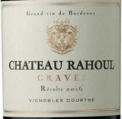 夏湖酒庄红葡萄酒(Chateau Rahoul, Graves, France)