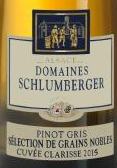 舒伯格酒莊克拉麗絲灰皮諾甜白葡萄酒(Domaines Schlumberger Pinot Gris Cuvee Clarisse Selection de Grains Nobles, Alsace, France)