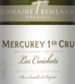 泰慕酒莊克瓦喬（梅爾居雷一級(jí)園）干白葡萄酒(Domaine Tremeaux Les Croichots Blanc, Mercurey Premier Cru, France)