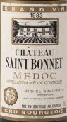 圣伯納酒莊紅葡萄酒(Chateau Saint Bonnet, Medoc, France)