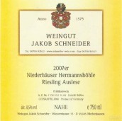 Jakob Schneider Niederhauser Hermannshohle Riesling Auslese, Nahe, Germany