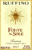 魯芬諾太陽之光干紅葡萄酒(Ruffino Fonte al Sole, Tuscany, Italy)