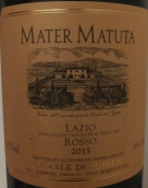 百合酒庄马特马图塔红葡萄酒(Casale del Giglio Mater Matuta Rosso Lazio IGT, Lazio, Italy)