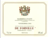 德福維爾酒莊巴貝拉阿斯蒂紅葡萄酒(De Forville Barbera d'Asti DOCG, Asti, Italy)