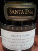 圣艾瑪珍藏黑皮諾干紅葡萄酒(Santa Ema Reserve Pinot Noir, Leyda Valley, Chile)