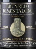 拉托雷布鲁奈罗蒙塔希诺珍藏红葡萄酒(La Torre Brunello Di Montalcino Riserva, Tuscany, Italy)