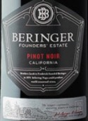 貝靈哲酒莊創(chuàng)始園黑皮諾紅葡萄酒(Beringer Founders' Estate Pinot Noir, California, USA)