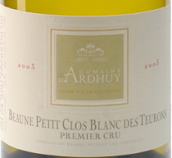 達(dá)哈瑞酒莊賽榕（伯恩一級(jí)園）干白葡萄酒(Domaine d'Ardhuy Petit Clos Blanc Des Theurons Monopole, Beaune Premier Cru, France)