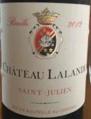 拉蘭德酒莊干紅葡萄酒(Chateau Lalande, Saint-Julien, France)