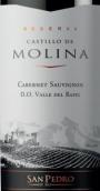 圣派德羅酒莊茉莉娜堡珍藏赤霞珠紅葡萄酒(San Pedro Castillo de Molina Reserva Cabernet Sauvignon, Cachapoal Valley, Chile)