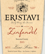 艾利斯塔維仙粉黛干紅葡萄酒(Eristavi Winery Zinfandel, California, USA)