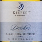 基弗酒莊經(jīng)典灰皮諾三星級干白葡萄酒(Weingut Kiefer Klassiker Grauburgunder Qba Trocken Dreistern?, Kaiserstuhl, Baden, Germany)