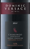 多米尼范思哲卡薩琳戈混釀干紅葡萄酒(Dominic Versace Casalingo Sangiovese-Shiraz-Grenache, Adelaide Plains, Australia)