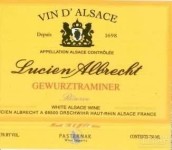 艾伯特酒莊珍藏瓊瑤漿白葡萄酒(Lucien Albrecht Reserve Gewurztraminer, Alsace, France)