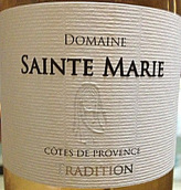 圣瑪麗酒莊傳統(tǒng)混釀白葡萄酒(Domaine De Sainte-Marie Tradition Cuvee Blanc, Cote d'Azur, France)