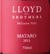 勞埃德兄弟瑪塔羅干紅葡萄酒(Lloyd Brothers Mataro, McLaren Vale, Australia)