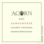 Acorn Winery Alegria Vineyards Sangiovese, Russian River Valley, USA