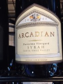 田園酒莊普里西馬園西拉干紅葡萄酒(Arcadian Winery Purisima Vineyard Syrah, Lompoc, USA)