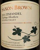 撒克遜·布朗戰(zhàn)斗兄弟仙粉黛紅葡萄酒(Saxon Brown Fighting Brothers Zinfandel, Sonoma Valley, USA)