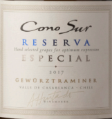 柯諾蘇酒莊特藏瓊瑤漿白葡萄酒(Cono Sur Reserva Especial Gewurztraminer, Casablanca Valley, Chile)