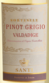 桑蒂酒庄索泰拉灰皮诺白葡萄酒(Santi Sortesele Pinot Grigio Valdadige DOC, Veneto, Italy)