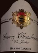 休伯特酒莊正義（熱夫雷-香貝丹）紅葡萄酒(Domaine Hubert Lignier La Justice, Gevrey-Chambertin, France)