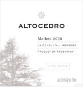 奧斯杜酒莊馬爾貝克紅葡萄酒(Altocedro Ano Cero Malbec, Mendoza, Argentina)