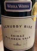 威拿酒莊灌木叢生設(shè)拉子紅葡萄酒(Wirra Wirra Scrubby Rise Shiraz, McLaren Vale, Australia)