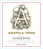 阿瑪波拉溪酒莊霞多麗干白葡萄酒(Amapola Creek Estate Chardonnay, Sonoma County, USA)