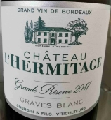 隱士酒莊珍藏白葡萄酒(Domaine Courbin Heritage Chateau l'Hermitage Grande Reserve Blanc, Graves, France)