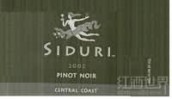 希杜麗酒莊黑皮諾干紅葡萄酒（中央海岸）(Siduri Pinot Noir, Central Coast, USA)