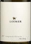 Weingut Fred Loimer Riesling Qualitatswein Trocken, Kamptal, Austria